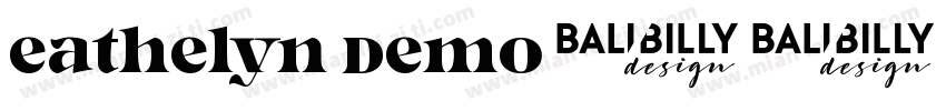 Eathelyn Demo字体转换